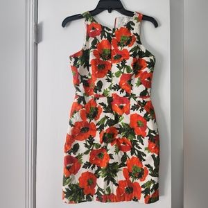 Milly poppy orange dress